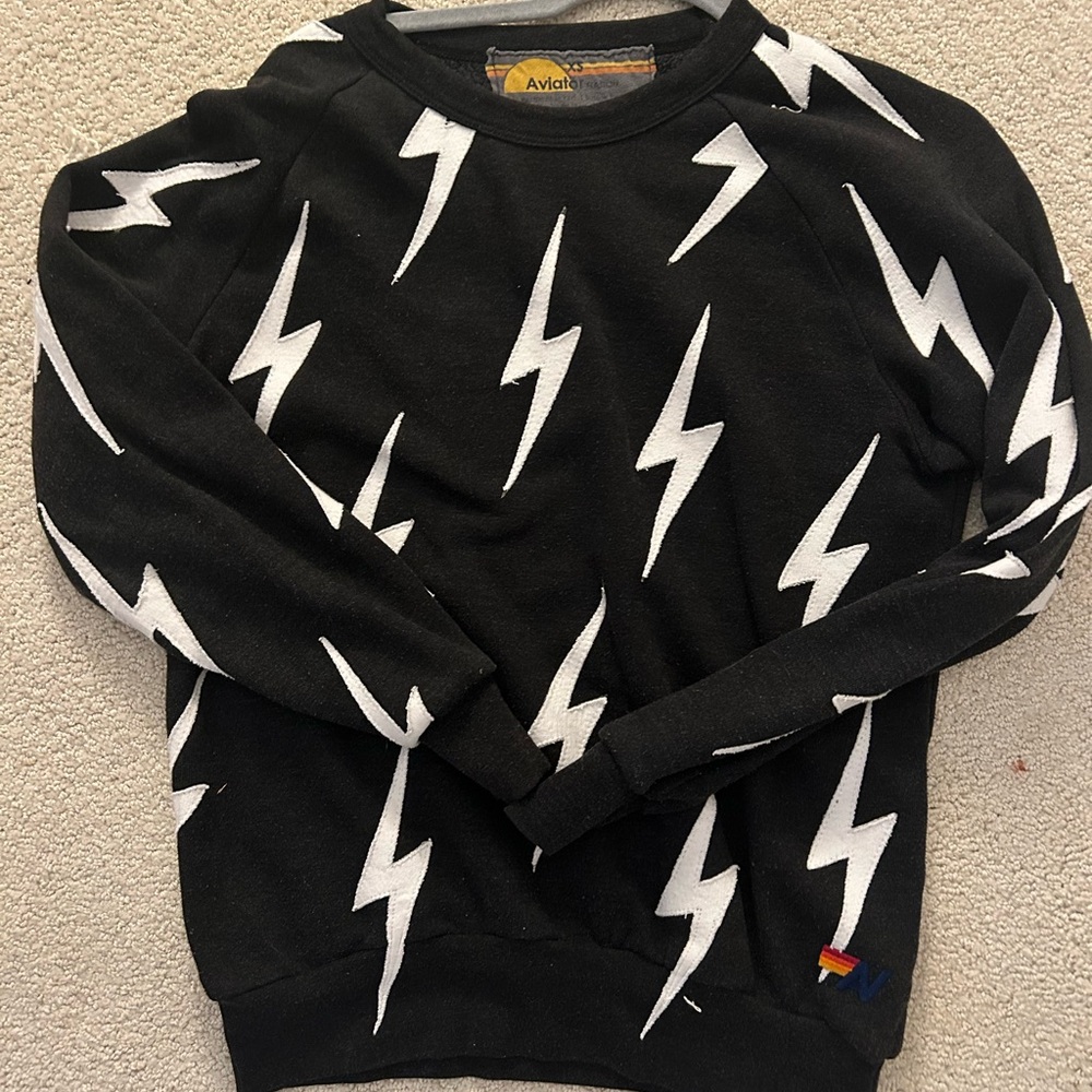 Aviator nation lightning bolt sweatshirt